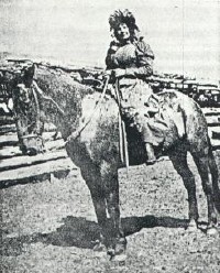 Cattle Kate on her horse